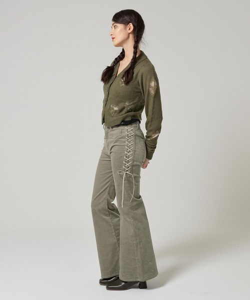 「TINA：JOJUN」 コーデュロイパンツ S グレー レディース_画像9