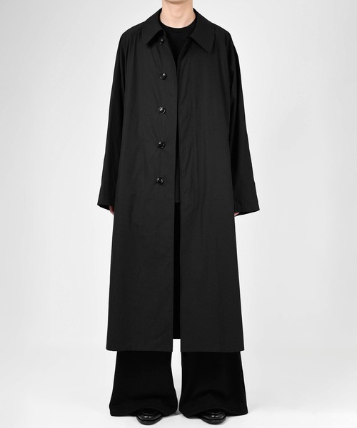 【お値下げ可】LAD MUSICIAN ステンカラーコート 42 BLACK お値下げ可】LAD MUSICIAN ステンカラーコート 42 BLACK