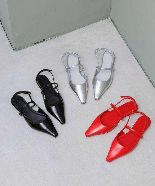 ADAM ET ROPE' サンダル メリージェーンフラットミュール