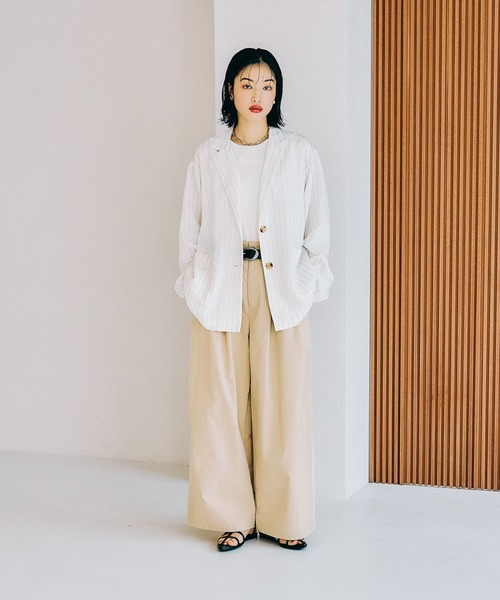 Mi✴︎ページ LEPSIM（レプシィム） パンツ 3タックデザインパンツ 322133