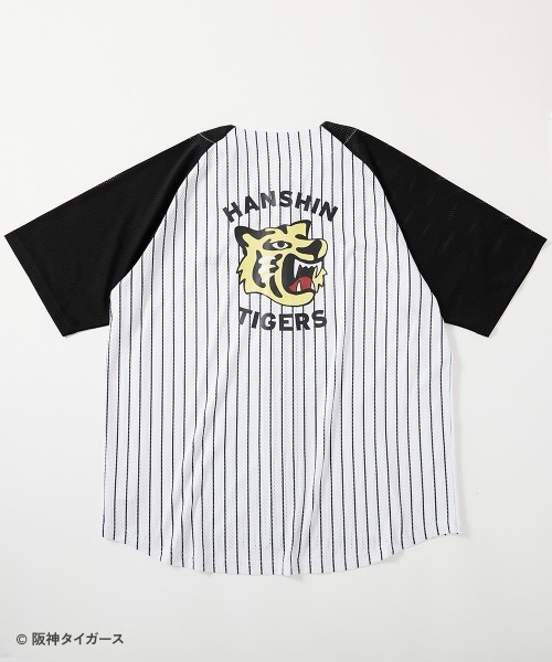 デサント製 阪神タイガース70周年 ベースボールシャツ 濱中? #31 阪神タイガース】別注ベースボールシャツ(kids/S～L)（シャツ