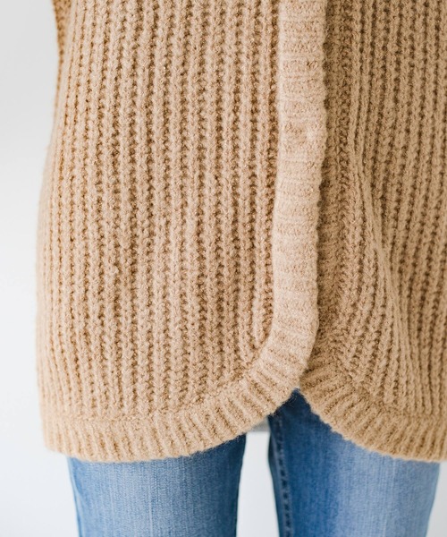 「haco!」 ニットカーディガン SMALL ベージュ レディース_画像5