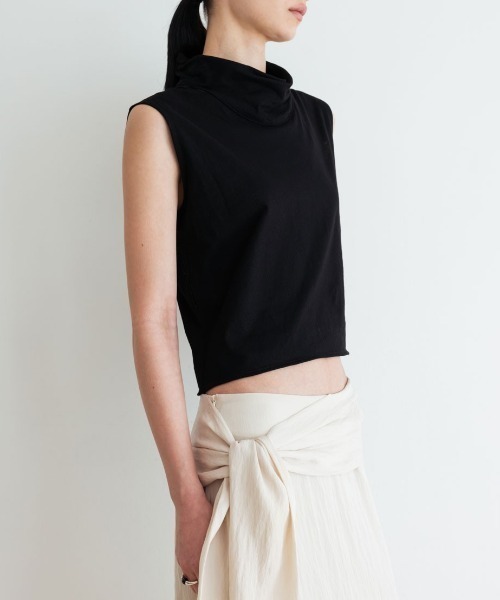tシャツ Studio Doe Pile Neck Textured Top レディース