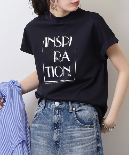 tシャツ BRODIAEA INSPIRATION ロゴプリント 半袖Tシャツ