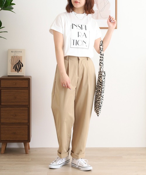 tシャツ BRODIAEA 自転車刺繍半袖Tシャツ「日本製」 レディース tシャツ BRODIAEA INSPIRATION ロゴプリント 半袖Tシャツ