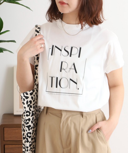 tシャツ BRODIAEA INSPIRATION ロゴプリント 半袖Tシャツ