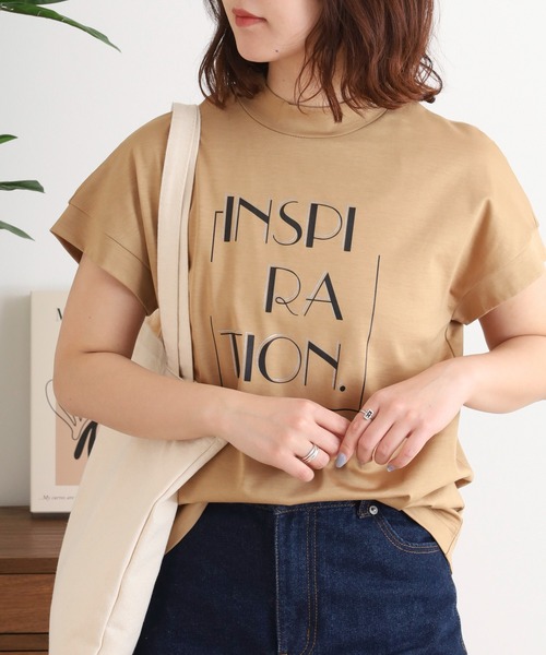 tシャツ BRODIAEA INSPIRATION ロゴプリント 半袖Tシャツ