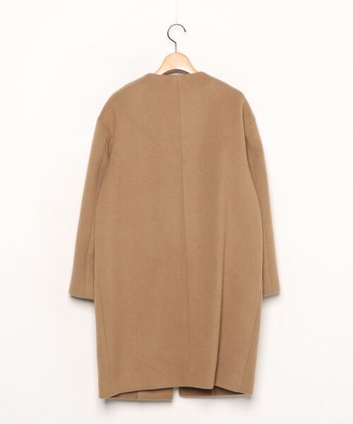 美品】IENA イエナ ラムウール ノーカラー コート ラムウールノー 