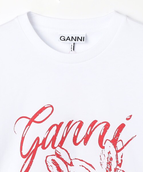 GANNI tシャツ GANNI/ガニー Basic Jersey Bunnies RelaxedT