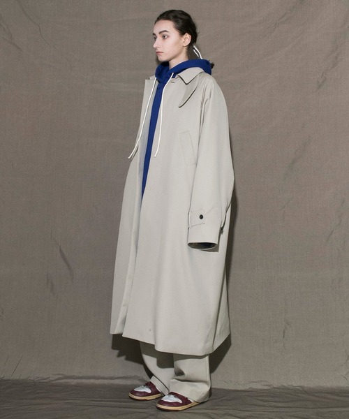 「my beautiful landlet」 ステンカラーコート 0 グリーン メンズ_画像5