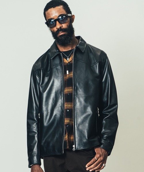 CRIMIE（クライミー） レザーブルゾン L ブラック メンズ : ZOZOTOWN