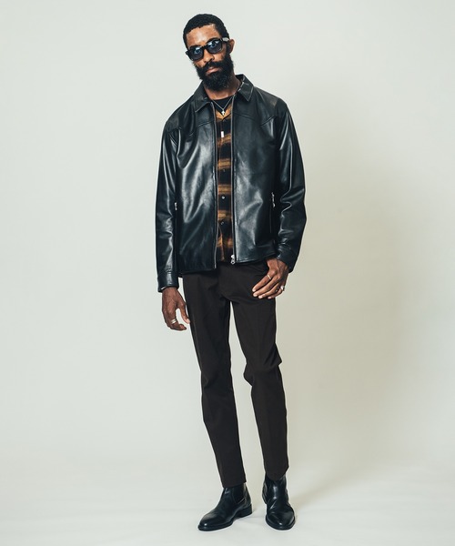 CRIMIE（クライミー） レザーブルゾン L ブラック メンズ : ZOZOTOWN