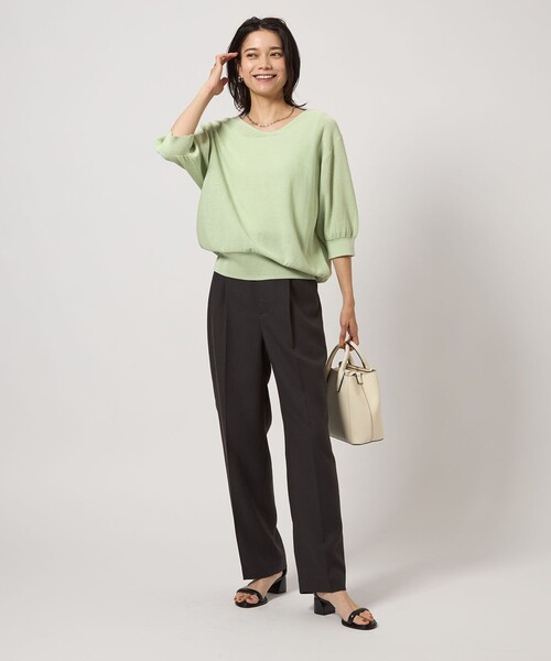 green label relaxing ニット セーター シャーリー Vネック