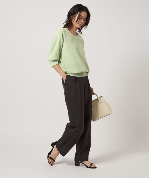 green label relaxing ニット セーター シャーリー Vネック