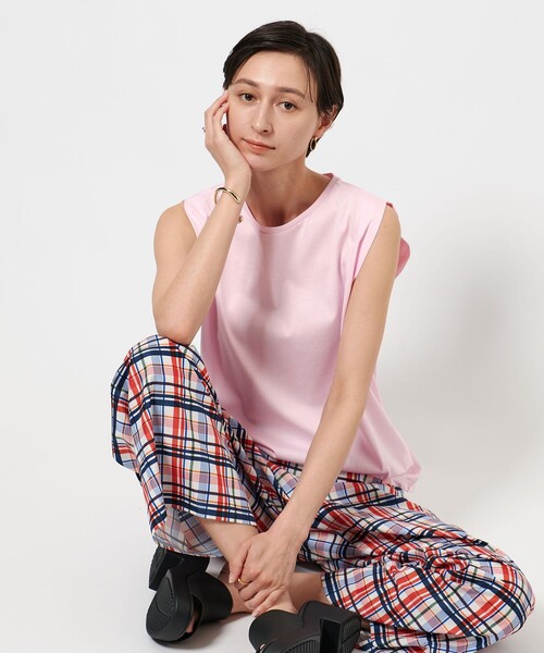 tシャツ ベーシック ノースリーブ カットソー レディース