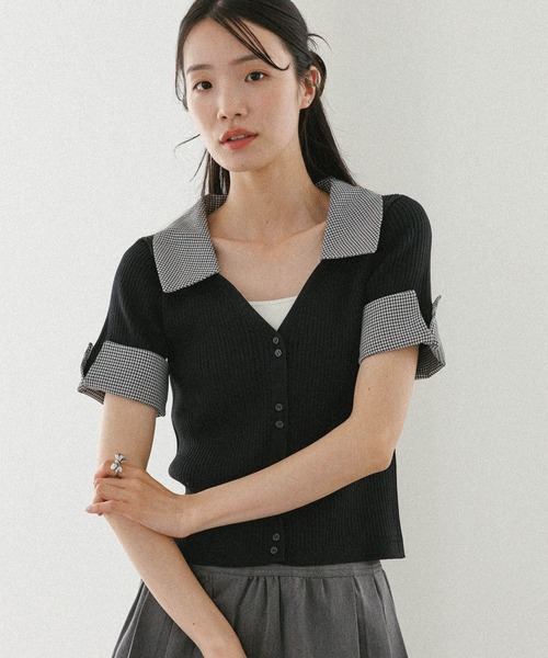 Heather（ヘザー） サマーニット ニット セーター レイヤード半袖