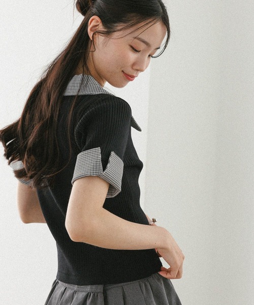Heather（ヘザー） サマーニット ニット セーター レイヤード半袖