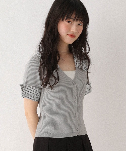 Heather（ヘザー） サマーニット ニット セーター レイヤード半袖