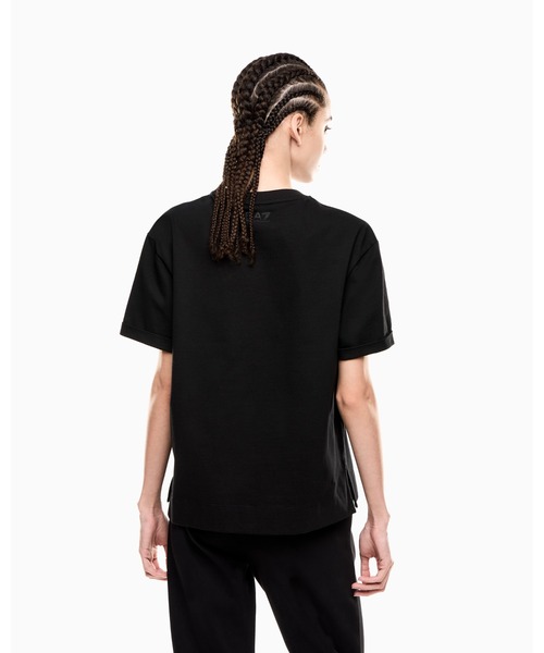 tシャツ 「エンポリオ アルマーニ EA7」Logo Series Tシャツ ストレッチコットンジャージー レディース undefined