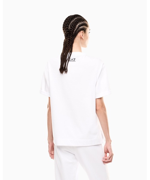 tシャツ 「エンポリオ アルマーニ EA7」Logo Series Tシャツ ストレッチコットンジャージー レディース undefined