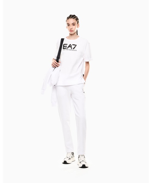 tシャツ 「エンポリオ アルマーニ EA7」Logo Series Tシャツ ストレッチコットンジャージー レディース EA7 tシャツ 「エンポリオ アルマーニ EA7」Logo Series クルー