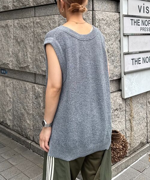 CIAOPANIC TYPY（チャオパニックティピー） ベスト ジレ メランジ編み