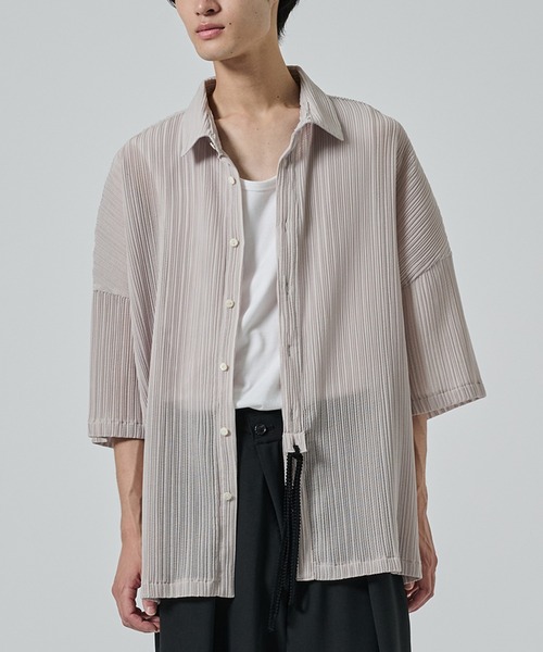 【美品】SHAREEF プリーツシャツ SHAREEF（シャリーフ） シャツ 「SHAREEF」PLEATS SH メンズ
