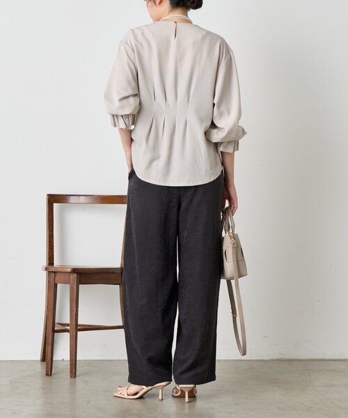 Jena espace merveilleux パンツ ピーチスキンカーブパンツ