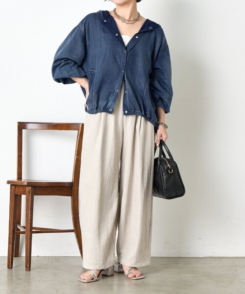 Jena espace merveilleux パンツ ピーチスキンカーブパンツ