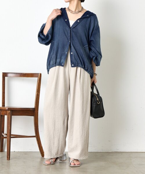 Jena espace merveilleux パンツ ピーチスキンカーブパンツ
