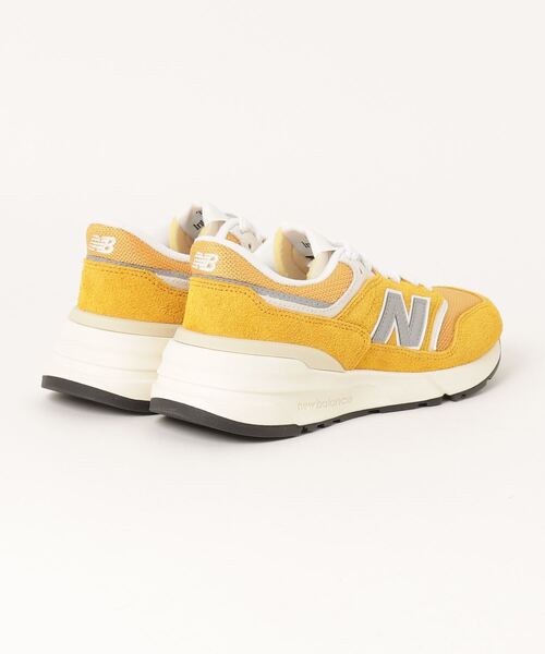 [New Balance] low cut спортивные туфли 24.5cm желтый мужской 