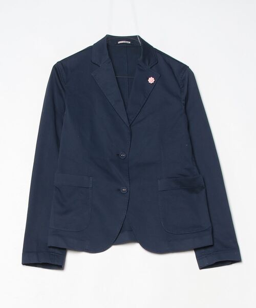 LARDINI 「LARDINI」 ワンポイントテーラードジャケット 40 ネイビー 