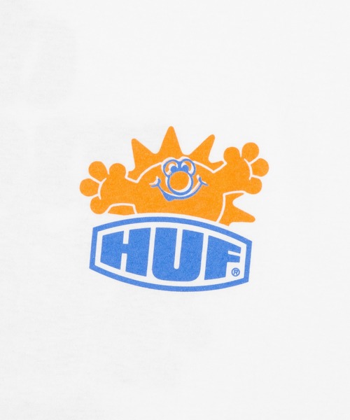 「HUF」 半袖Tシャツ LARGE ホワイト メンズ