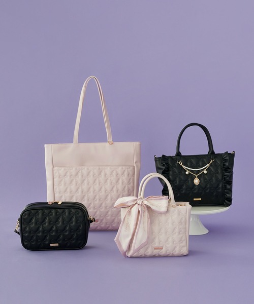 Maison de FLEUR キルティングショルダーバッグ Maison de FLEUR（メゾンドフルール） ショルダーバッグ バッグ リボン