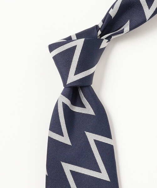 【新品未使用】Seaward & Stearn × BEAMS F別注ネクタイ BEAMS F（ビームスF） ネクタイ Seaward ＆ Stearn / シルク ジグザグ