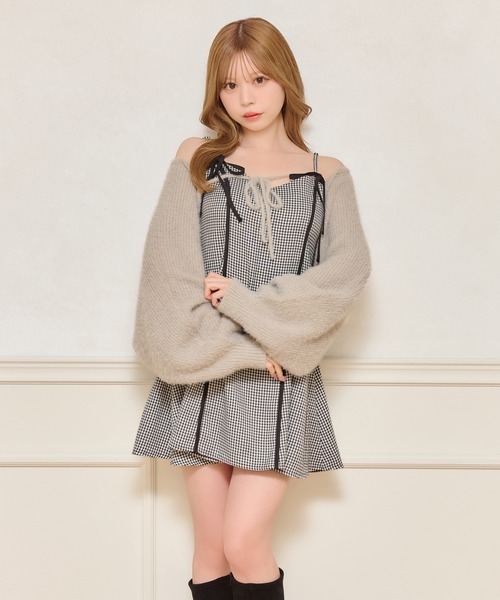 apres jour ワンピース ミニキャミワンピース+ロングスカートSET