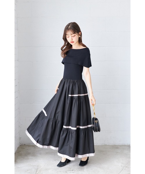 COCOsovティアードワンピース COCOsovティアードワンピース セール】【ZOZO限定】フロント