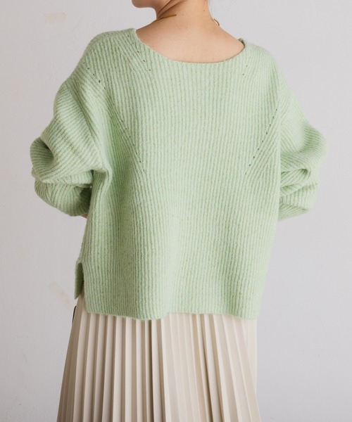 ニット+セーター gallardagalante 2WAY SINGLE RIDGE KNIT COLLAGE GALLARDAGALANTE（コラージュ ガリャルダガランテ） ニット