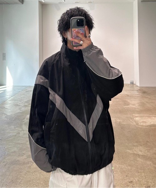 ジャパンメイド屋　ナイロンブルゾン ADAMASTE ナイロンブルゾン MEDIUM グレー メンズ : ZOZOTOWN Yahoo!店