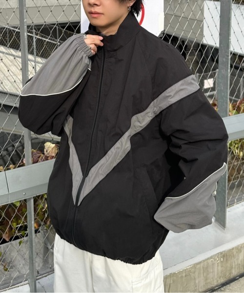 ジャパンメイド屋　ナイロンブルゾン ADAMASTE ナイロンブルゾン MEDIUM グレー メンズ : ZOZOTOWN Yahoo!店