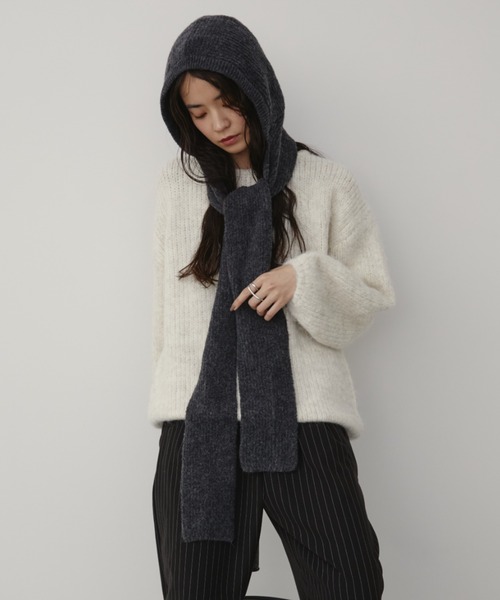 Aunt Marie's（アントマリーズ） マフラー ストール フード付きニット