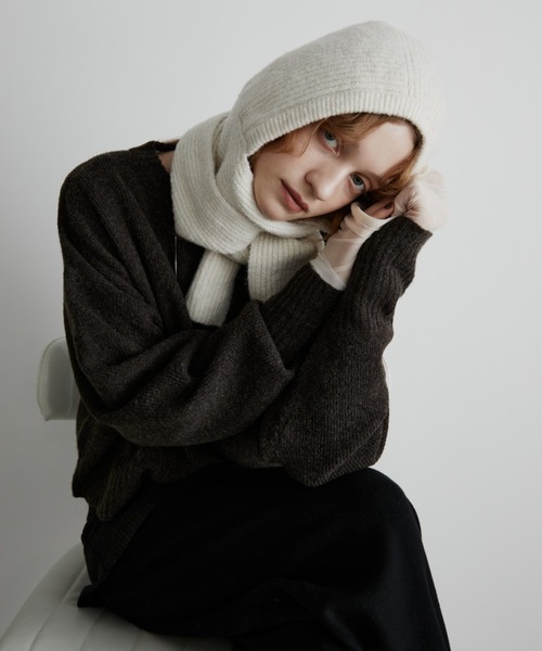 Aunt Marie's（アントマリーズ） マフラー ストール フード付きニット