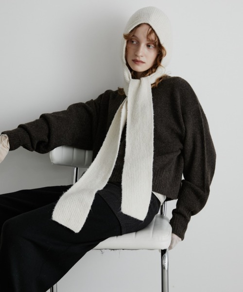 ドーサ ニット マフラー dosa Aunt Marie's（アントマリーズ） マフラー ストール フード付きニット