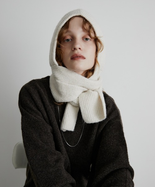 Aunt Marie's（アントマリーズ） マフラー ストール フード付きニット