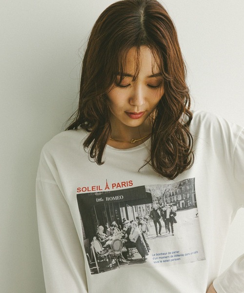 GLOBAL WORK（グローバルワーク） tシャツ リッチクリーンプリントロン