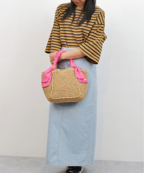 「cache cache」 かごバッグ FREE ブルー レディース_画像7