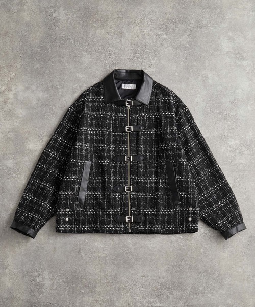 miura1967　SOPHNET.ツイードブルゾン miura1967 SOPHNET.ツイードブルゾン セットアップ対応商品】カラミ