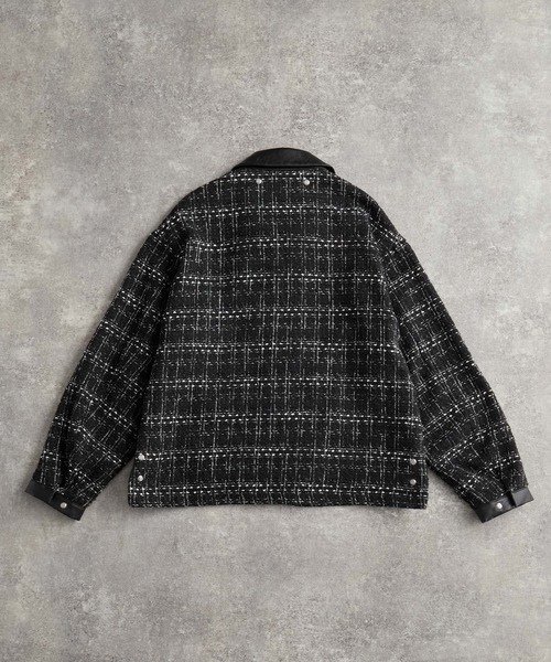 ADRER（アドラー） ブルゾン アウター Many buckle belt tweed blouson