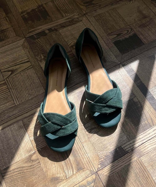 「URBAN RESEARCH DOORS」 フラットサンダル 38 グリーン レディース_画像8