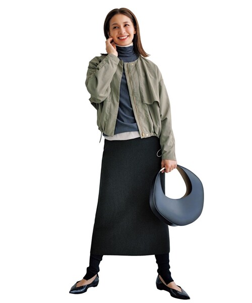 「UNFILO」 ジップアップブルゾン SMALL ベージュ レディース_画像2